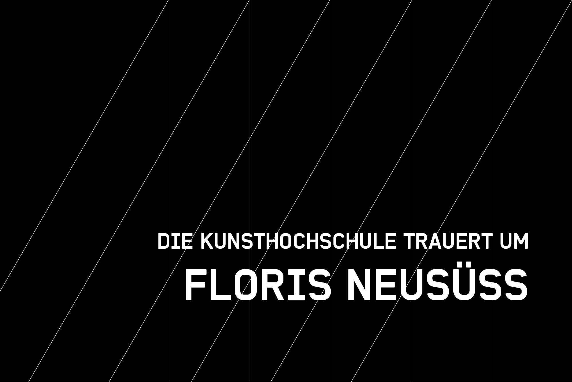 Die Kunsthochschule Kassel trauert um den ehemaligen Professor Floris Neusüss 